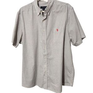 Polo Ralph Lauren Shirt Size 2XLT White And Navy Blue Color Short Sleeve